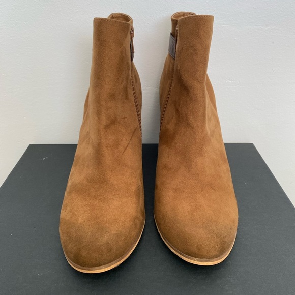 Abound Brown Suede Ankle Heeled Boot - Picture 2 of 5